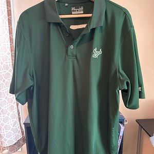 Men's underarmour Green South Florida Bulls L Polo